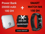 Pack Promo: SMART WATCH M4 + POWER BANK 20000 mAh